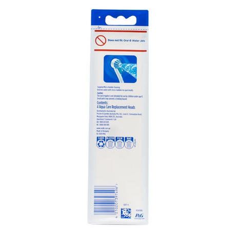 12pc Oral B Replacement Jets For Oral B Irrigators Aqua Care Bulk Pack (3 Packs of 4)
