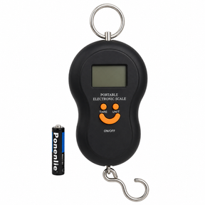 50kg Portable Electronic Travel Scales w/ Hook (Battery Included)