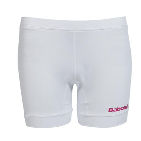 Babolat Match Core Girls Performance Tennis Shorts - White (Kids Sport)