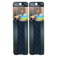2x Scunci 3mm Printed No Slip Waistband Headwrap Pack - Black w/ Lime Diamond (1 Pack)