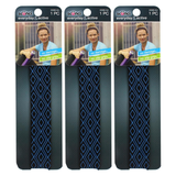 3x Scunci 3mm Printed No Slip Waistband Headwrap Pack - Black w/ Lime Diamond (1 Pack)