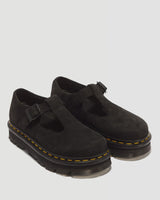 Dr. Martens Zebzag Milled Nubuck Mary Jane Sandals Shoes in Black
