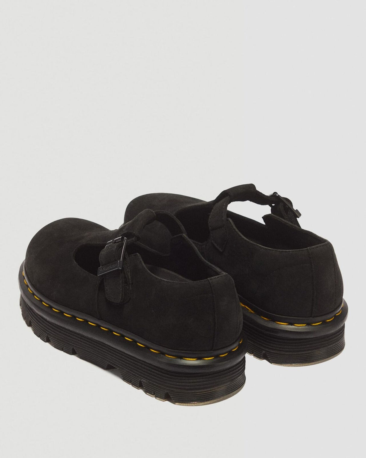 Dr. Martens Zebzag Milled Nubuck Mary Jane Sandals Shoes in Black