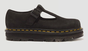 Dr. Martens Zebzag Milled Nubuck Mary Jane Sandals Shoes in Black