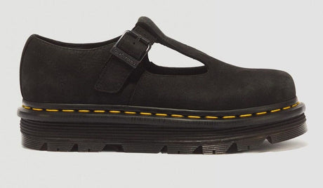 Dr. Martens ZebZag Milled Nubuck Mary Jane Sandals - Black (Slip On Shoes)