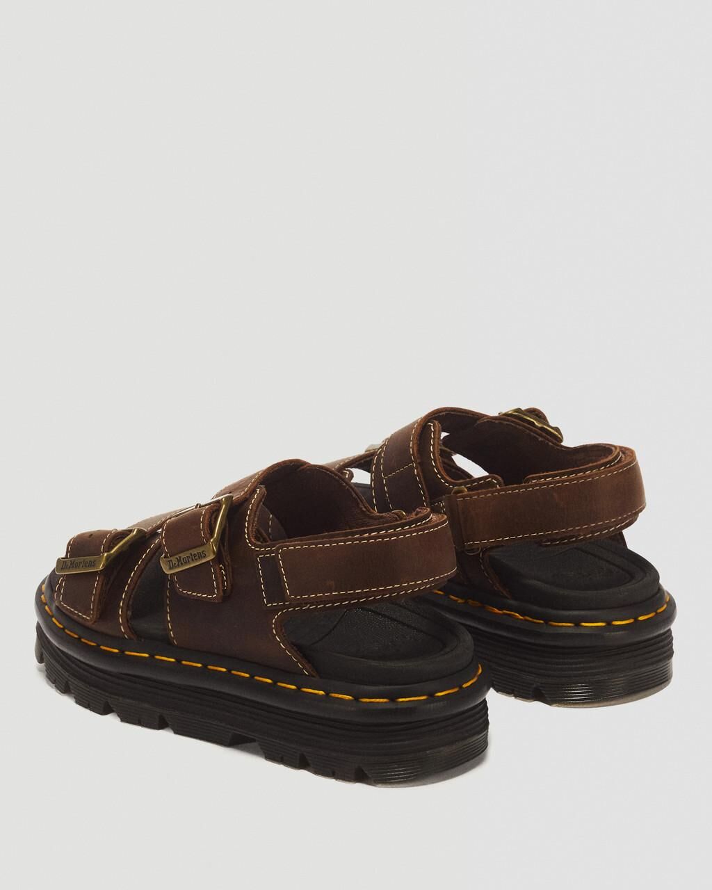 Dr. Martens ZebZag Sandals Shoes in Dark Brown