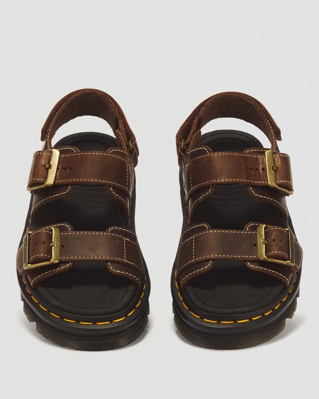 Dr. Martens ZebZag Sandals Shoes in Dark Brown