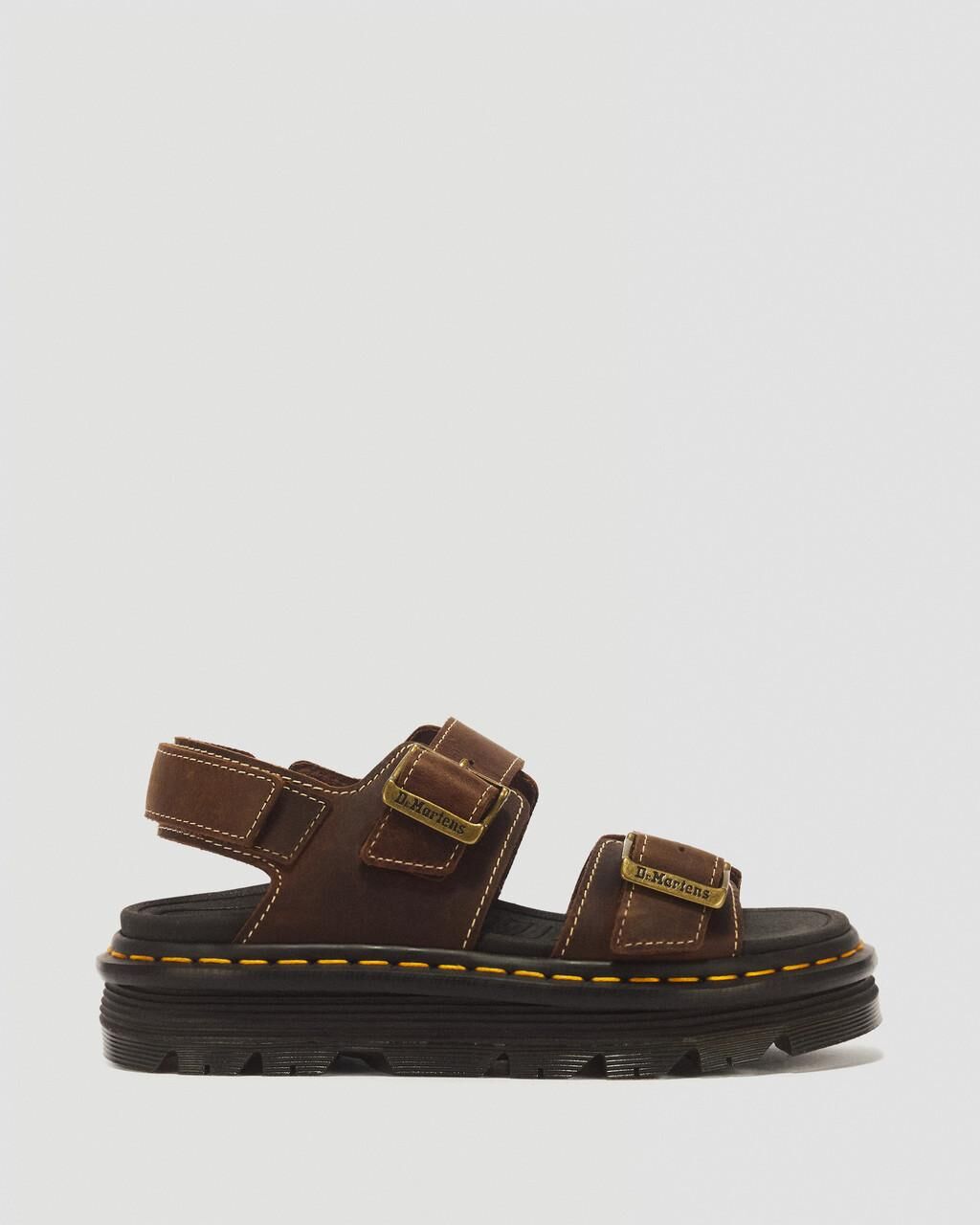Dr. Martens ZebZag Sandals Shoes in Dark Brown