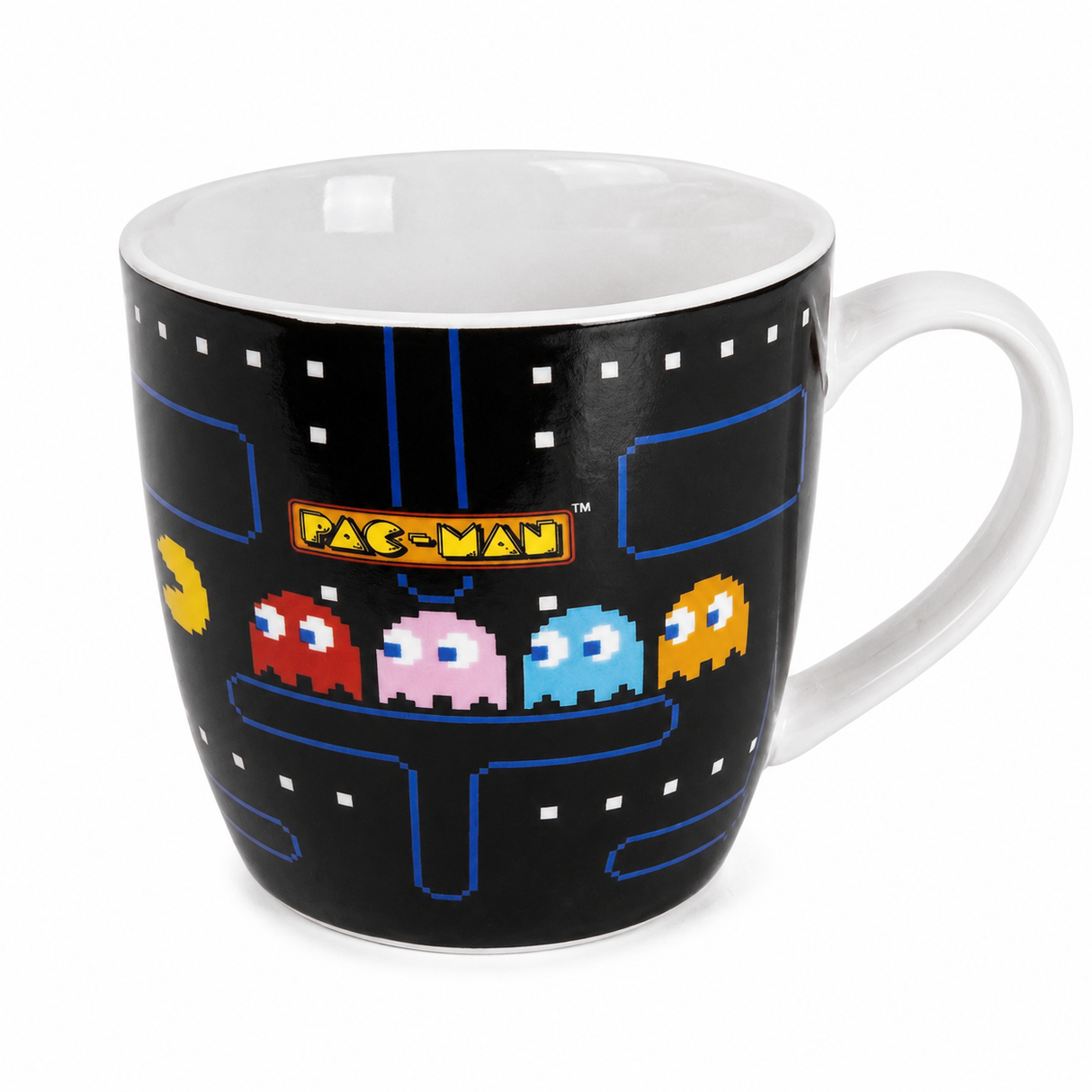 Set of 4 ET, Pacman, Gremlins & Top Gun 500ml Ceramic Coffee Mug Tea Cup with Handle (Officially Licensed)