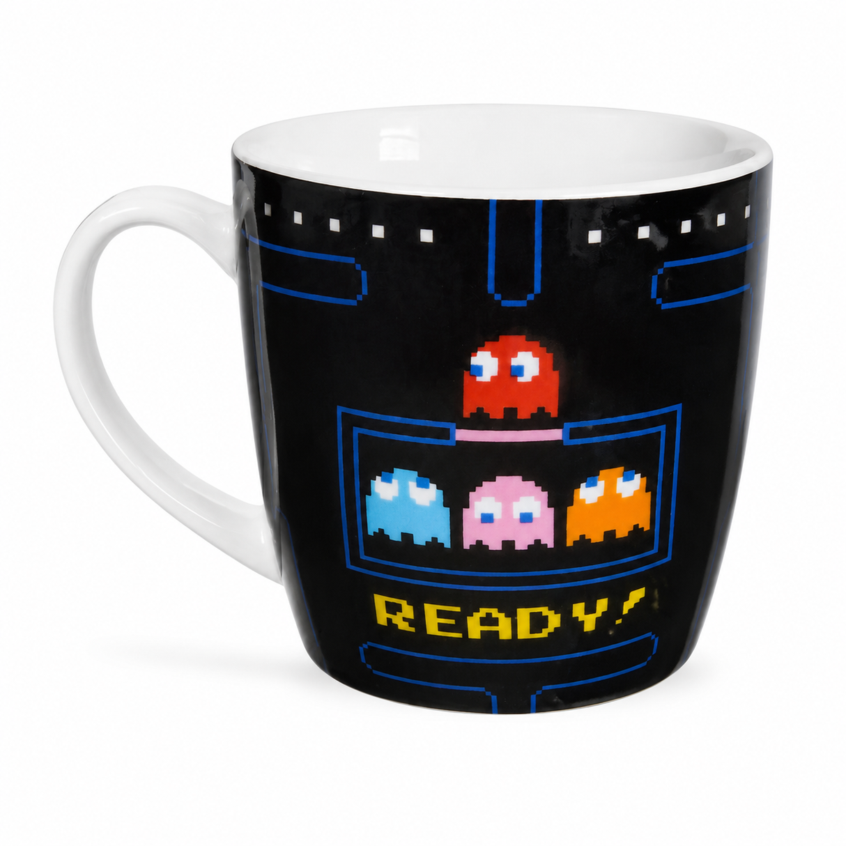 Set of 4 ET, Pacman, Gremlins & Top Gun 500ml Ceramic Coffee Mug Tea Cup with Handle (Officially Licensed)