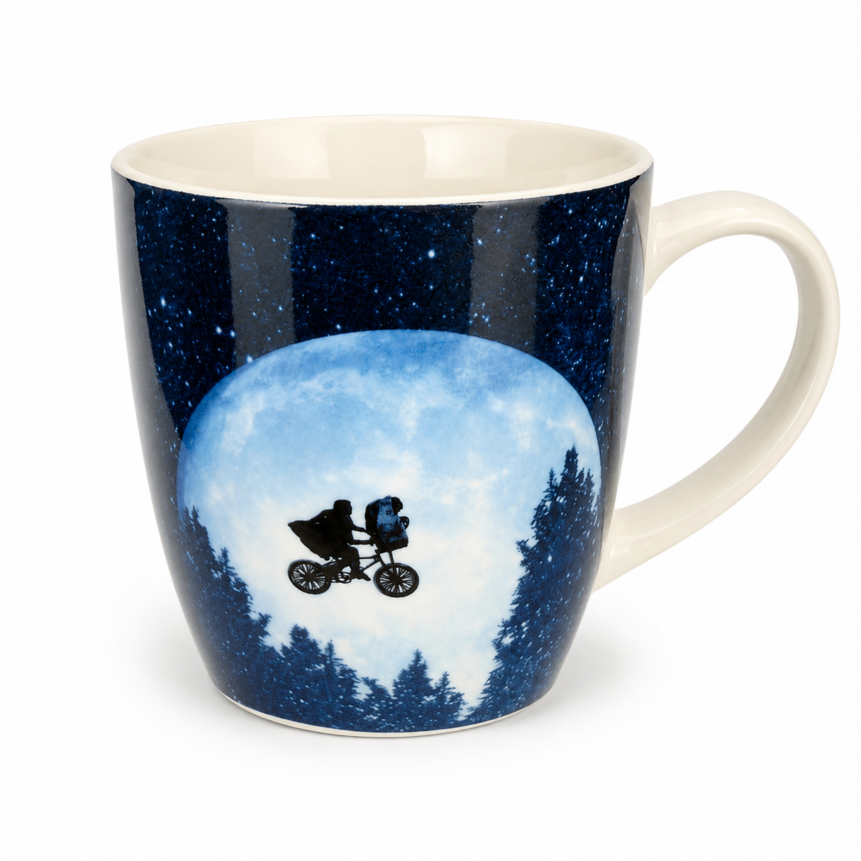 Set of 4 ET, Pacman, Gremlins & Top Gun 500ml Ceramic Coffee Mug Tea Cup with Handle (Officially Licensed)