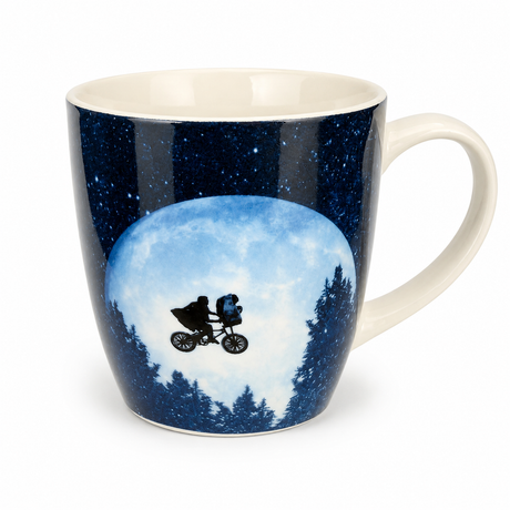 Set of 4 ET, Pacman, Gremlins & Top Gun 500ml Ceramic Coffee/Tea Mugs w/ Handle - Officially Licensed