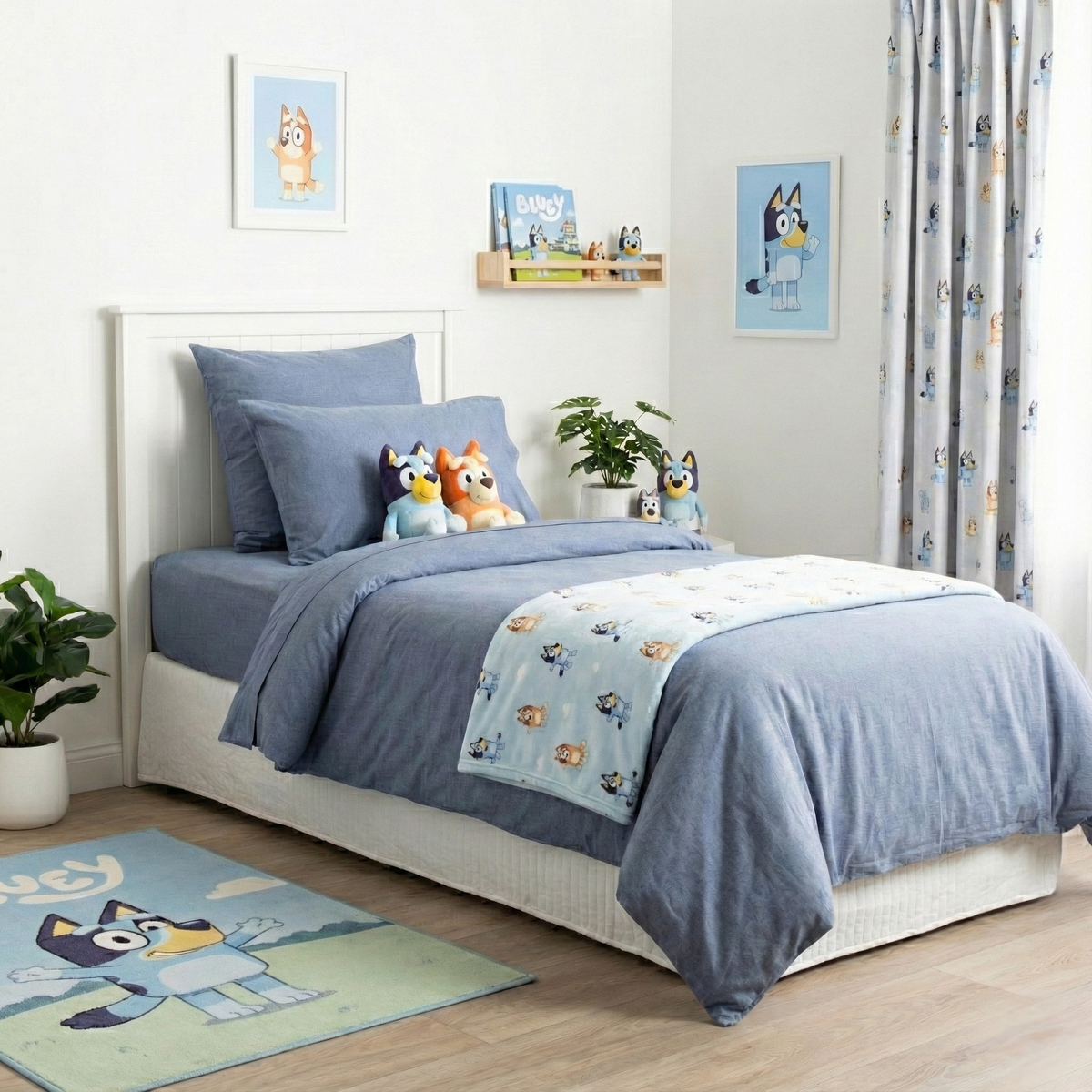 Renee Taylor Comfort T's Organic Cotton Jersey Quilt Cover Set - Ink (OEKO-TEX Certified)