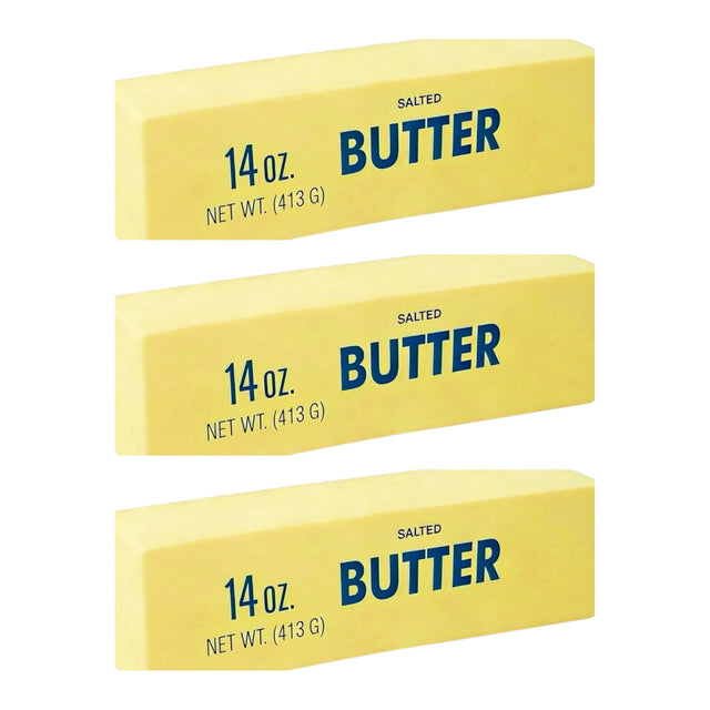 3x 22cm Salted Butter Scented Squishy Fidget Block Pack - Sensory Stress Toy