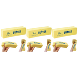 3x 22cm Salted Butter Scented Squishy Fidget Block Pack - Sensory Stress Toy