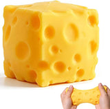 7cm Cheese Squishy Fidget Block Squeezy Stress Relief Sensory Toy Fun