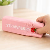13cm Strawberry Scented Squishy Fidget Block Squeezy Stress Relief Sensory Toy Fun Berry Fruit