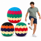 3x Handmade Juggling Footbag Bean Sack Balls - Assorted Colours