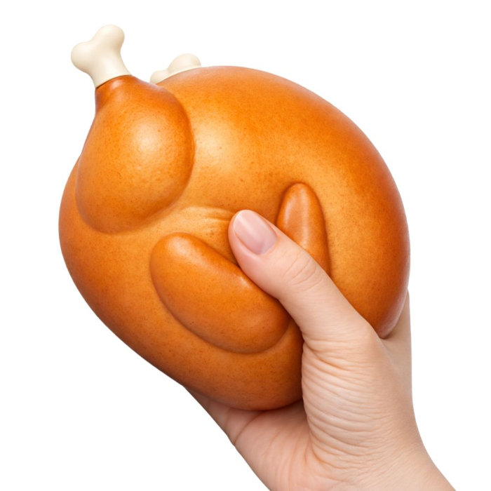 Giant Jumbo Squishy Roast Chicken Fidget Squeezy Stress Relief Sensory Toy Fun Rooster