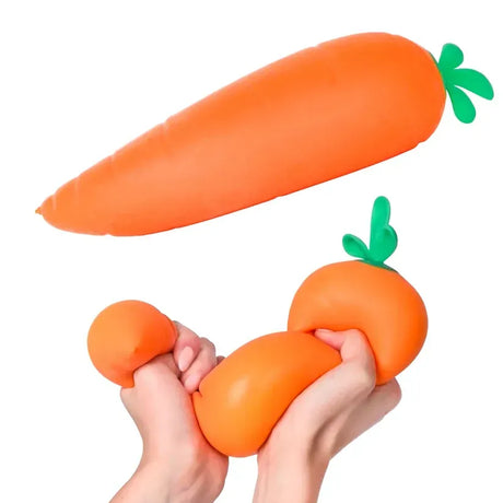 34cm Giant Carrot Squishy Fidget - Sensory Stress Toy