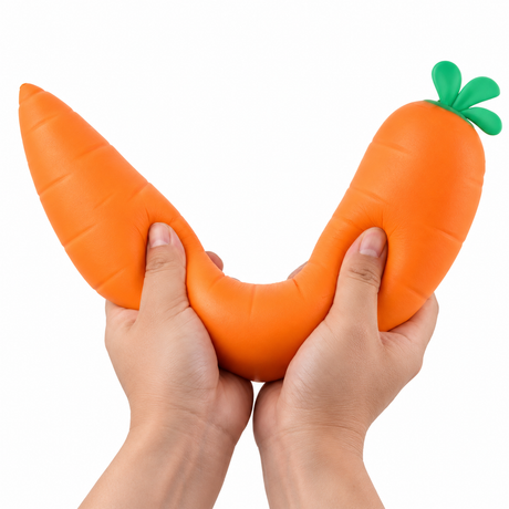 34cm Giant Carrot Squishy Fidget - Sensory Stress Toy