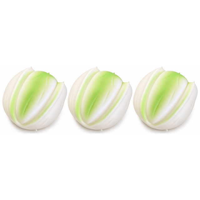 3x 8cm Crunchy Pistachio Nut Squishy Fidget Pack - ASMR Sensory Stress Relief Toy
