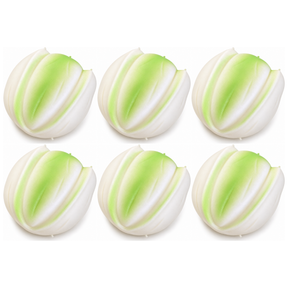 6x 8cm Crunchy Pistachio Nut Squishy Fidget Bulk Pack - ASMR Sensory Stress Relief Toy