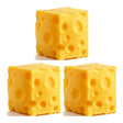 3pc Set 5cm Cheese Squishy Fidget Blocks Squeezy Stress Relief Sensory Toys