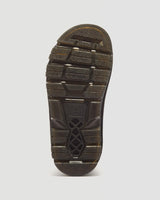 Dr. Martens Zebzag Crazy Horse Leather Mary Jane Sandals Shoes in Dark Brown