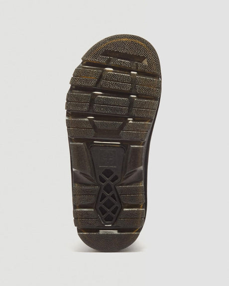 Dr. Martens Zebzag Crazy Horse Leather Mary Jane Sandals - Dark Brown (Unisex Shoes)