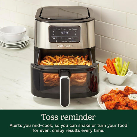 Cuisinart AirView 5.6L 1800W Air Fryer w/ Viewing Window - Silver (AIR-200A)