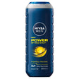NIVEA Men Power Fresh 3-in-1 Shower Gel Body Face Hair 500ml 24H Fresh Effect
