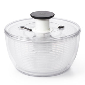 OXO Good Grips Salad Spinner 4.0 – One-Hand Pump Brake Bowl Lettuce Dryer BPA-Free Dishwasher Safe