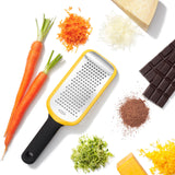 OXO Good Grips Medium Grater – Etched Stainless Steel Blade Non-Slip Handle for Cheese Vegetables Citrus