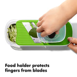 OXO Good Grips Grate & Slice Set – 4 Blade Prep Kit with Container Lid Non-Slip Base Dishwasher Safe