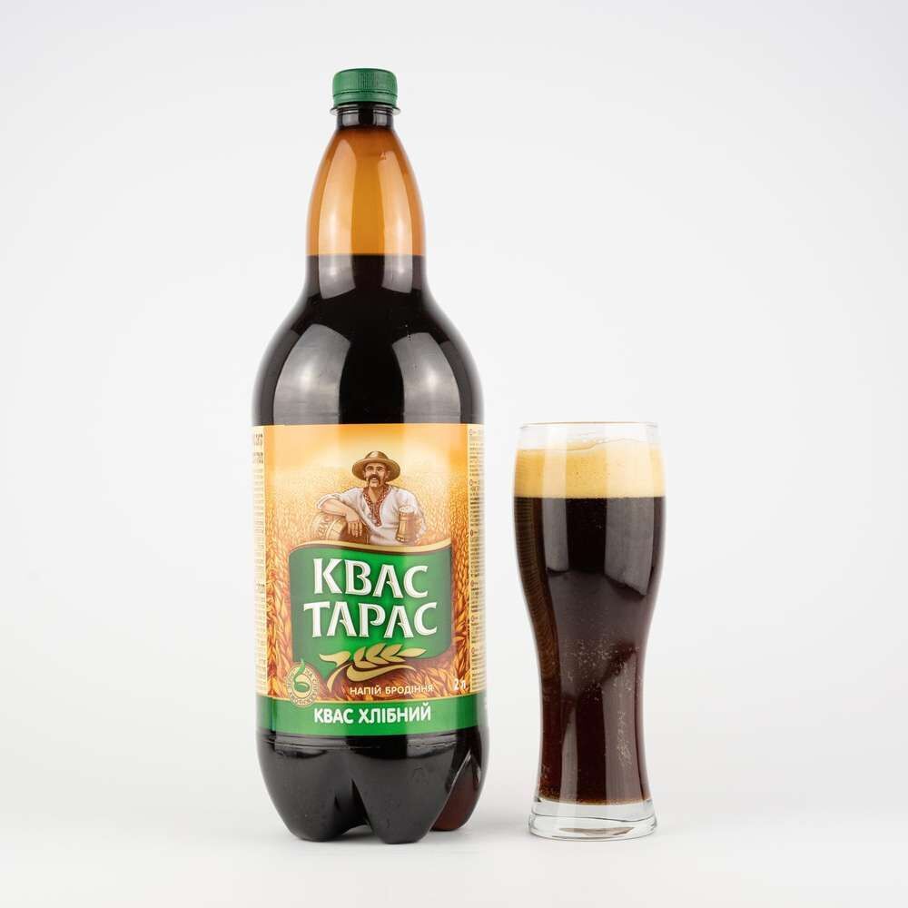6x 2.0L Kvas Taras Kvass Traditional Malt Bread Drink (12 Litres Total)