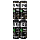 4x 500ml Kvas Taras Kvass Dark Malt Bread Drink - Non-Alcoholic (Cans)