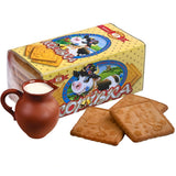 3x 180g Korivka Baked Milk Biscuits w/ Butter Flavour Sugar Cookies - Product of Ukraine