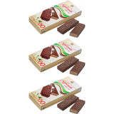 3x 210g Kaprizulya Chocolate Wafer/Waffle Biscuit Cakes w/Fructose (Diabetic Friendly) - Product of Ukraine (Bulk Pack)