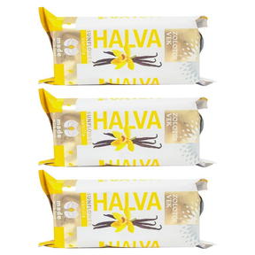 3x 270g Zolotoi Vek Sunflower Halva (Vanilla Flavoured) - Product of Ukraine