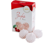 280g Zephyr Soft Marshmallow Meringue Ukrainian Sweets - Cherry (1 Box of 6 Zefir) - Product of Ukraine