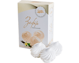 280g Zephyr Soft Marshmallow Meringue Ukrainian Sweets - Vanilla (1 Box of 6 Zefir) - Product of Ukraine