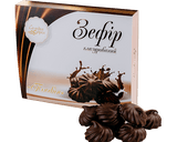 250g Zephyr Soft Marshmallow Meringue "Penguin" - Chocolate (1 Box of Zefir) - Product of Ukraine