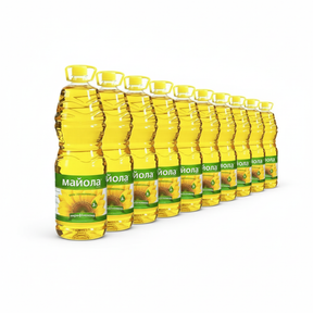 15x 1L Majola Unrefined Cold Pressed Sunflower Oil - Non-GMO Ukrainian Cooking Oil