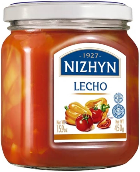 450g Ukrainian Roasted Capsicum Peppers & Tomato Relish Spread Lecho 