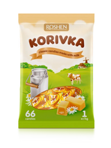 ROSHEN 1kg "Korivka" Classic Milk Sweets Candies- Made in Ukraine (66 Sweets)