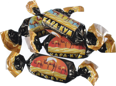 ROSHEN 1kg Kara-Kum Chocolate Pralines (Almonds & Hazelnut Filling) Tsukerki - Made in Ukraine