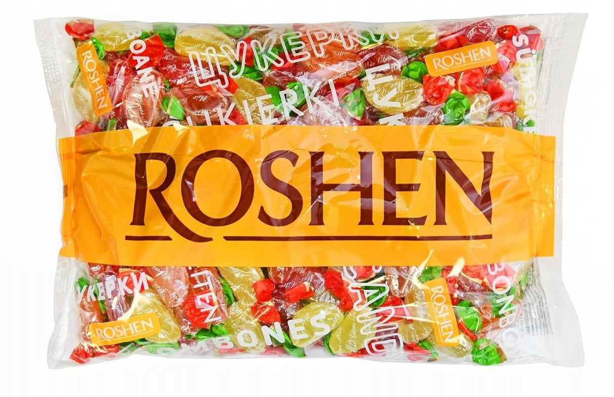ROSHEN 1kg Citrus Mix Hard Candies Candy - Made in Ukraine