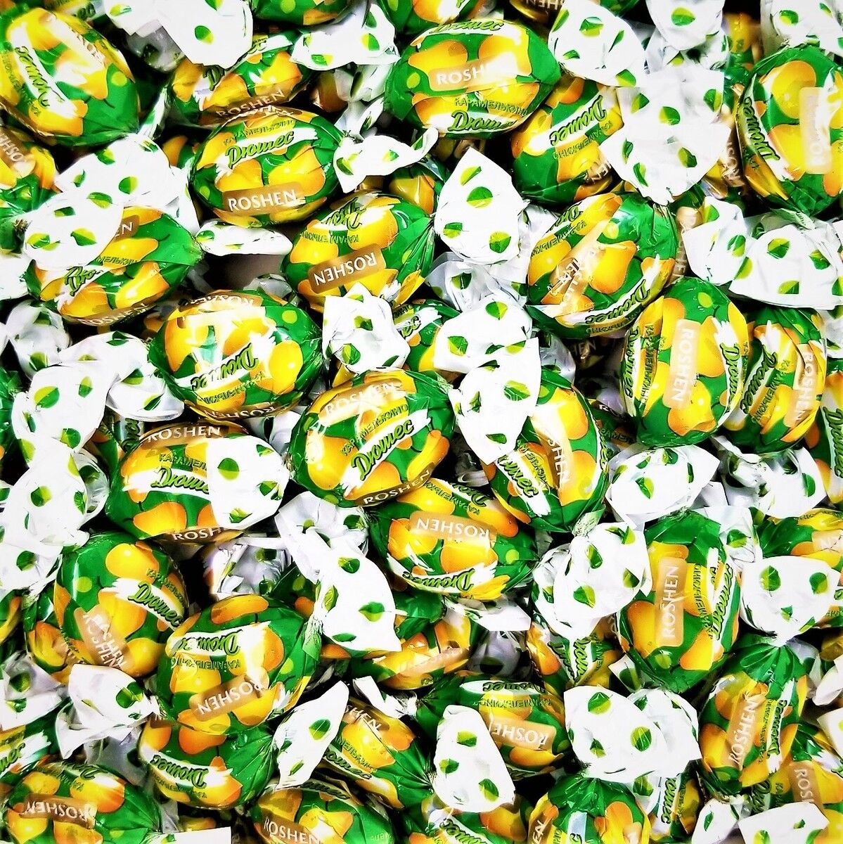 ROSHEN 1kg Karamelkino Duchess Pear Flavoured Hard Candy - Made in Ukraine