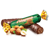 ROSHEN 1kg Lischina Coated Chocolate Pralines w/ Crushed Hazelnut & Almonds Tsukerki - Made in Ukraine